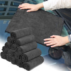 1-10pcs Absorbent Towel for Black Microfiber Car Wash Housework Cleaning Rags Cleaning Cloth Household Auto Washing Tools