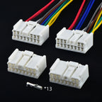 13 pin automotive connectors mid amplifier wire harness plug 7283-1730 1300-4682 90980-...