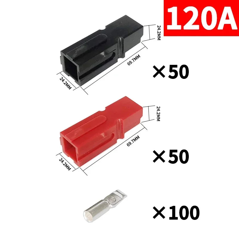 10/50/100/500Pcs  SB30 30A/75A/120A/180A High Current Quick Connect Plug 600V DC for Battery/UPS Power & Solar System