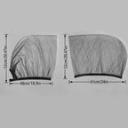 Car Sunshade Curtains Summer Mosquito Proof Curtains Universal Side Window Mesh Net Breathable Sunshade Auto Accessories Black