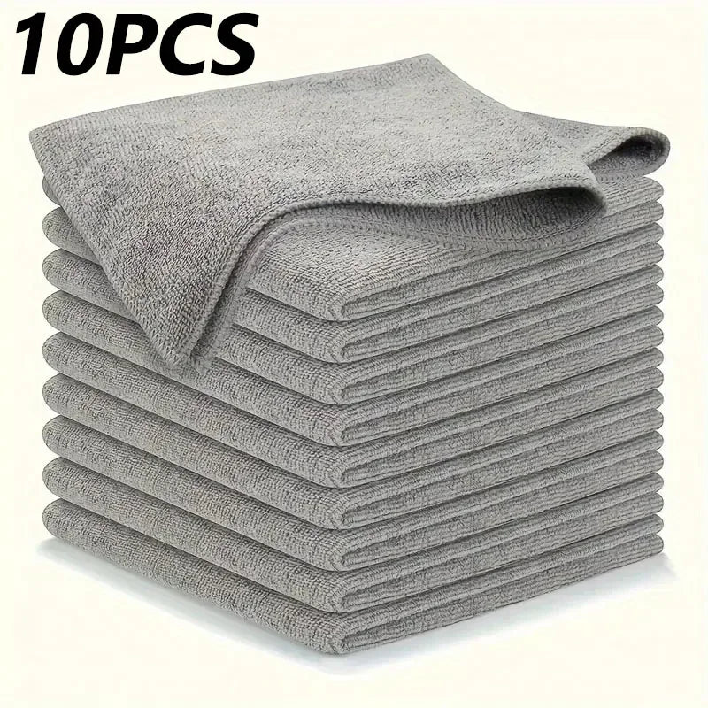 Microfiber Cleaning Cloth Soft Absorbent Wash Dishcloth Reusable Window Car Clean Towel Household Cleaning Rags Amagi