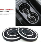 2pcs 7cm Non-slip Car Water Cup Pad Mat for Bottle Holder Coaster Auto Interior Anti-skid Cup Holders Amagi