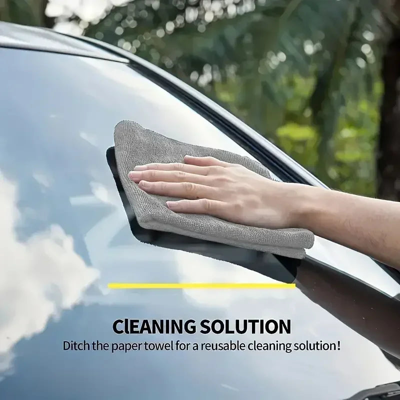 Microfiber Cleaning Cloth Soft Absorbent Wash Dishcloth Reusable Window Car Clean Towel Household Cleaning Rags Amagi
