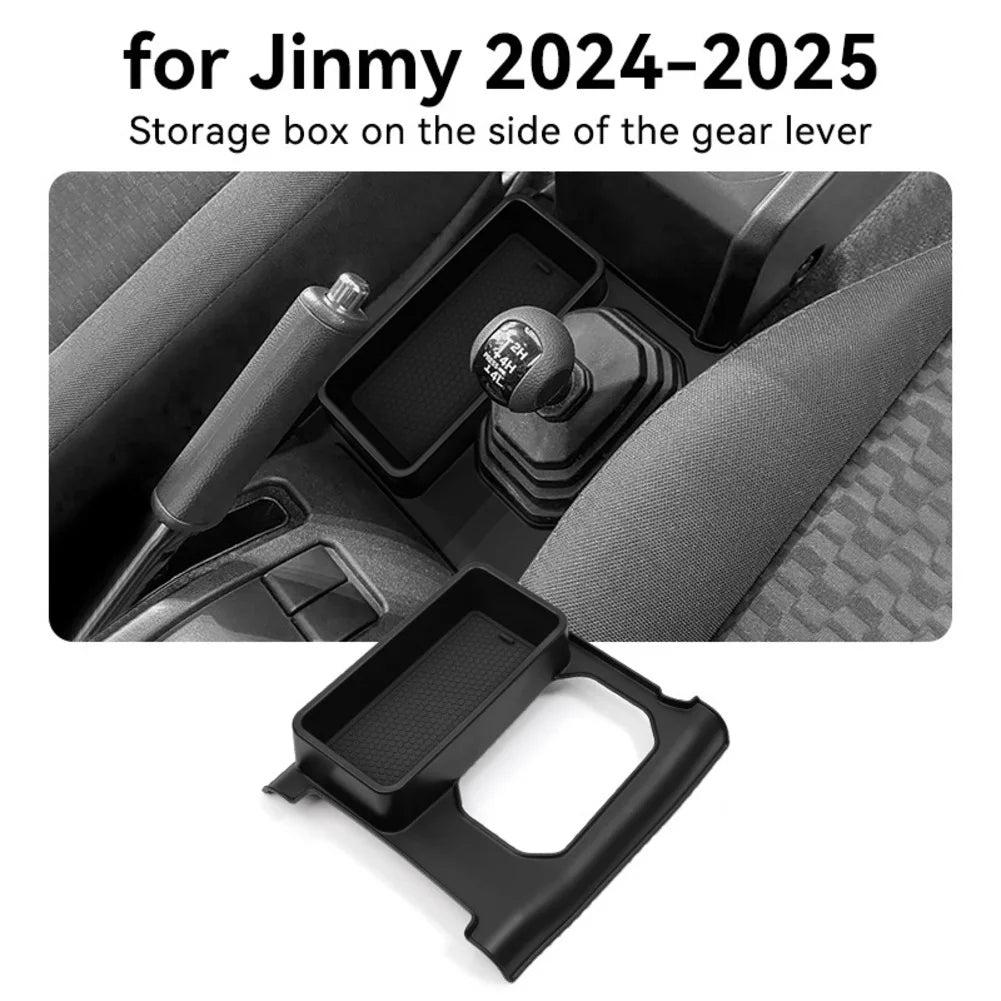 Car Interior Center Console Organizer Accessories For JIMNY 2024-2025 Gear Shift Side Storage Box Car Modification Accessories