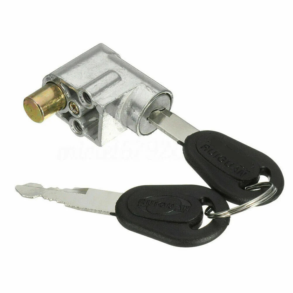 New Battery Safety Pack Box Lock W/2 Key Ignition Lock Metal For Motorcycle E-Bike Scooter Lgnition Switch Battery Safety Box