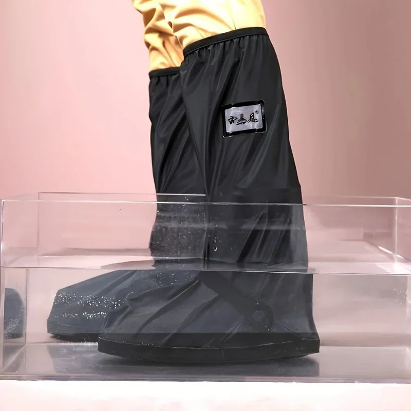 Reusable Motorcycle Scooter Dirt Bike Rain Shoes Cover Non-Slip Boot Covers Unisex Bicycle Shoes Protectors For Rainy Snowy Day