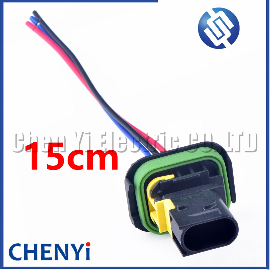 3 Pin female or male waterproof injector connector automotive electrical car ECU connector 1-1418448-1 1-1703843-1 1-1670730-1