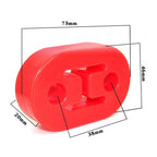 Universal Car Exhaust Pipe Mount Brackets Hanger Insulator Polyurethane Hanger Liner Bracket 2 Holes 4 Holes