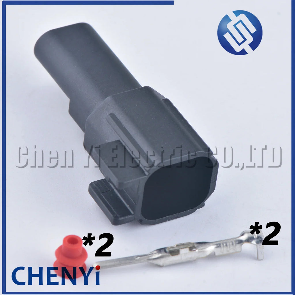 2 Pin male or female Auto waterproof connector Fuel injector ABS sensor Wire harness plug 34062-0027 340620027 For Ford JEEP