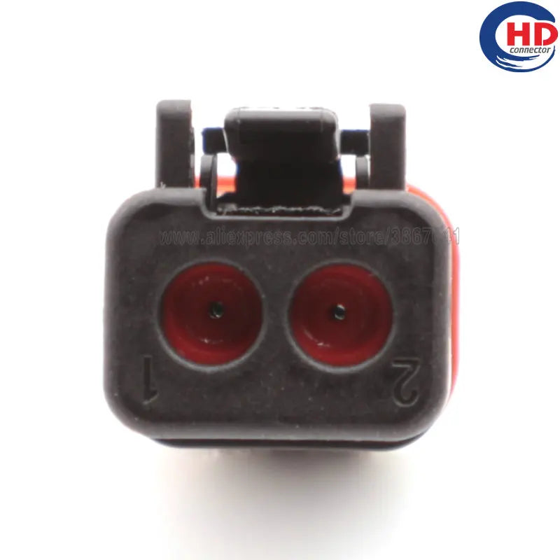 2pin auto waterproof electric plastic wire harness connector DT06-2S-CE05