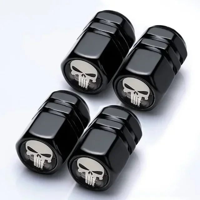 4Pcs Tire Valve Stem Caps, Universal Car Wheel Air Valve Dust Proof Covers for Cars, Trucks, SUVs, Bikes and Motorcycles Amagi