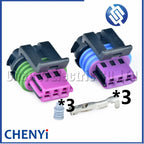 3 Pin Automotive waterproof connector turn signal xenon lamp stabilizer harness plug 33152360 15491547 For Buick Chevrolet