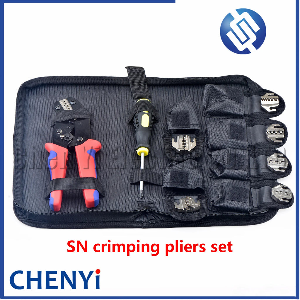 1 set specialized tool 8 in 1 kit for ratchet type wire crimping pliers SN-58B multifunctional storage bag wire crimping pliers