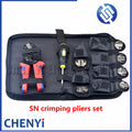 1 set specialized tool 8 in 1 kit for ratchet type wire crimping pliers SN-58B multifunctional storage bag wire crimping pliers