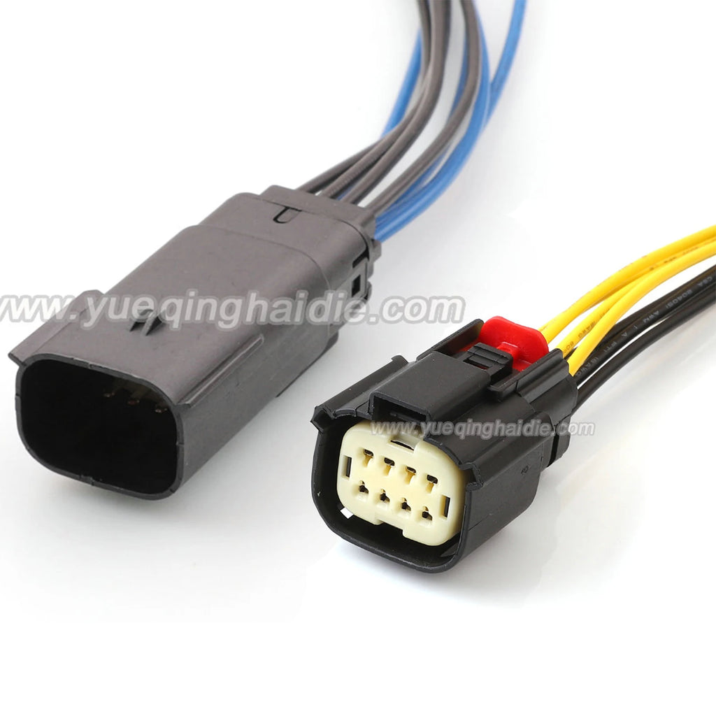 8 PIN 33482-4801 33472-4801 1.5mm Male Female Headlight Light Socket Auto Plug With Wires For Ford Chevrolet
