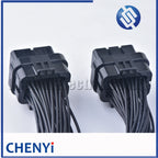 34 Pin/Way Female or male Auto Oil Gas Connector ECU Straight PCB Plug With 30cm Wire Harness Pigtail 4-1437290-0 4-1437290-1