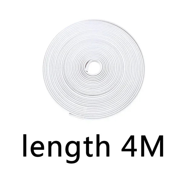 4M / 8M Car Grilles Decoration Strips Auto Wheel Protector Car-styling Accessories Wheel Sticker Tire Rim Strip Chrome Tape Good