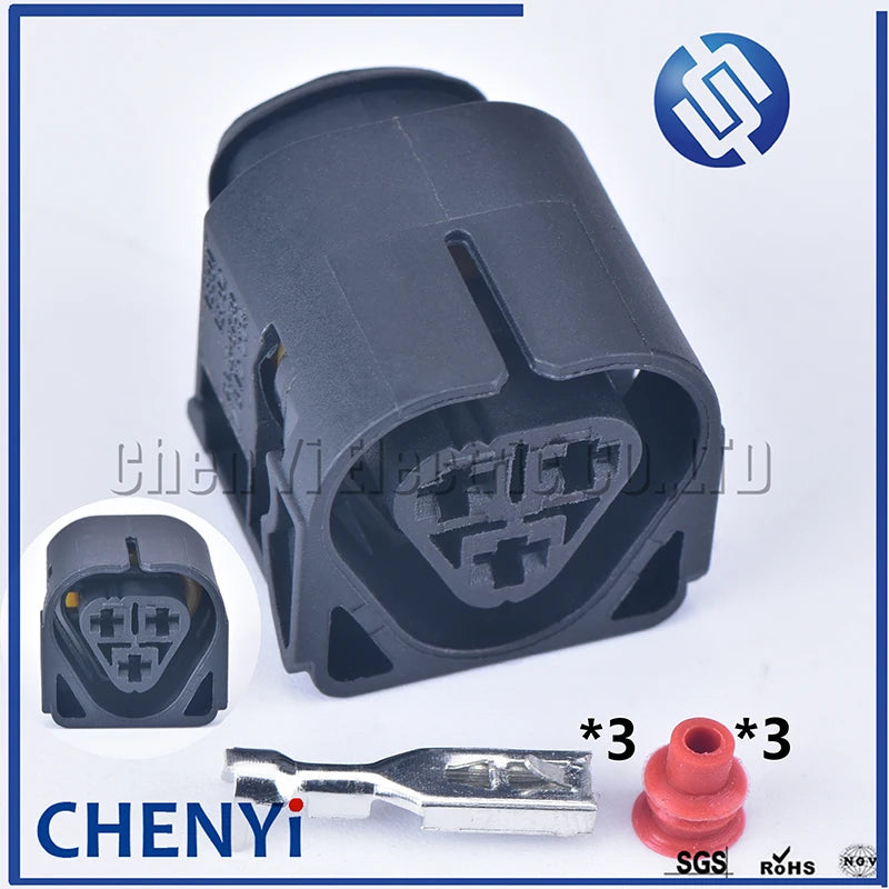 3 Pin auto waterproof Connector lgnition coil plug 12521437985 12527519996 2848393 For 318i 320 325 E38 E39 E46 E60 E66 E90 325i
