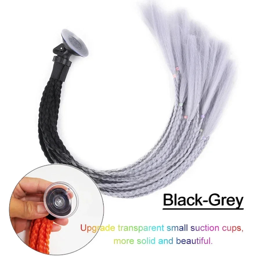 24Inch Stylish and Secure Motorcycle Helmet Ponytail Attachment Easily Add Length and Volume to Your Hair While Riding Amagi