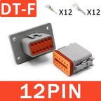 Deutsch DT/DTM/DTP/DTF Series Waterproof Connector 2-12Pin | Flange Mount for Automotive & Industrial Wiring Harness