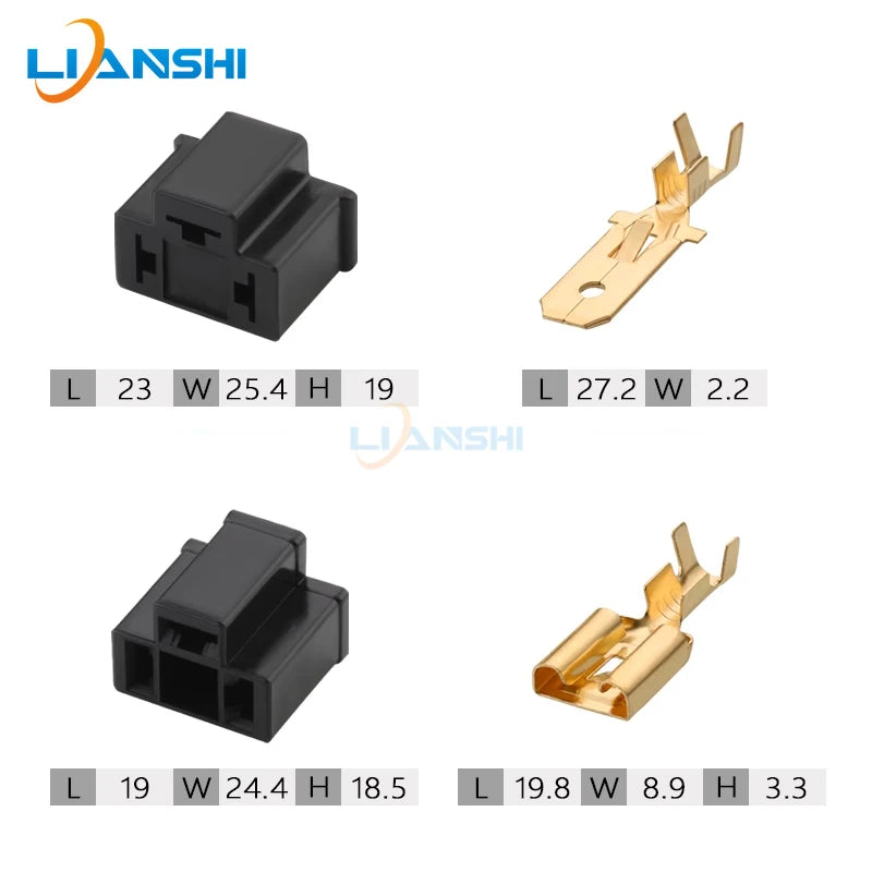 7.8 Lamp holder Automotive connector Xenon lamp H4 lamp headlamp holder connector DJ7033-7.8-11/21