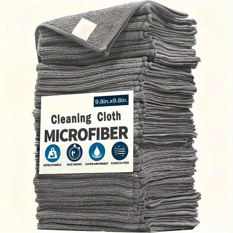 Microfiber Cleaning Cloth Soft Absorbent Wash Dishcloth Reusable Window Car Clean Towel Household Cleaning Rags Amagi