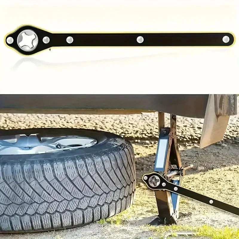Auto Labor Saving Jack Cross Shaped Wrench Efficient Tire Changing Vehicle Tools Saving Car Scissor Ratchet Spanner Key Amagi