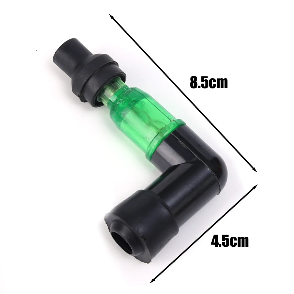 Motorcycle Ignition Spark Plug Cap Universal Flash Spark Plug High Pressure Cap Elbow Shaped Motorcycle Modification Accessories