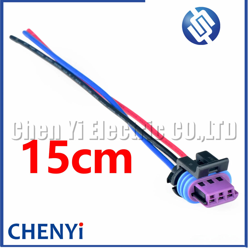 3 Pin Automotive waterproof connector turn signal xenon lamp stabilizer harness plug 33152360 15491547 For Buick Chevrolet