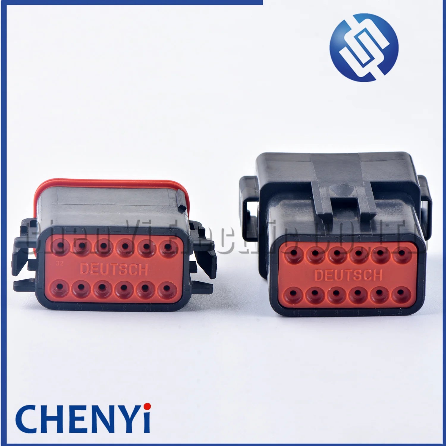 Black 12 Pin Male Female Automotive Waterproof Connector Sealed Plug DT06-12SB DT04-12PB With Pins For Deutsch DT Series