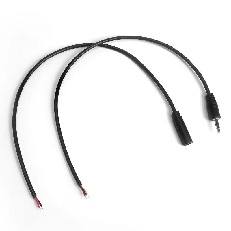 5PCS 3.5mm Stereo Audio Cable, 3×26AWG AUX Cord for Car, Phone, Speaker & Headphones, High-Quality Male-to-Male Audio Wire