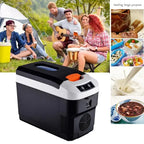 US/EU 220-240V 10L Car Home Refrigerator Mini Fridges 12/24V Freezer Cooler Heater Food Storage Box For Car Home Camping