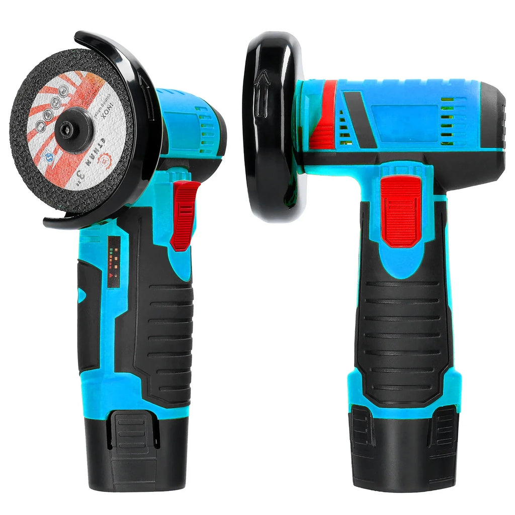 19500RPM Cordless Electric Angle Grinder 12V Rechargeable Mini Polishing Grinding Machine Multifunction Diamond Cutting amabilis