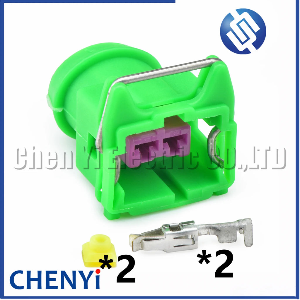 2 Pin Auto Fuel injector connector Car horn Speaker plug 144473-5 144473-6 144473-7 144473-8 For PEUGEOT CITROEN Geely Chang'an