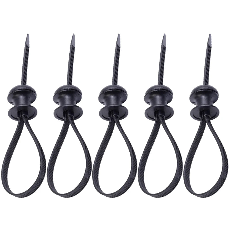 10/1pcs Black Nylon Car Motocycle Base Plate Cable Plastic Loop Tag Self-Locking Zip Ties Installation FIxed Seat Frame Clips