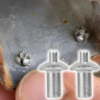 Aluminium Alloy Knockout Expansion Rivets Head Perforated Rivets Hammered Expanding Nails Screws Fasteners Auto Parts 10-100Pcs