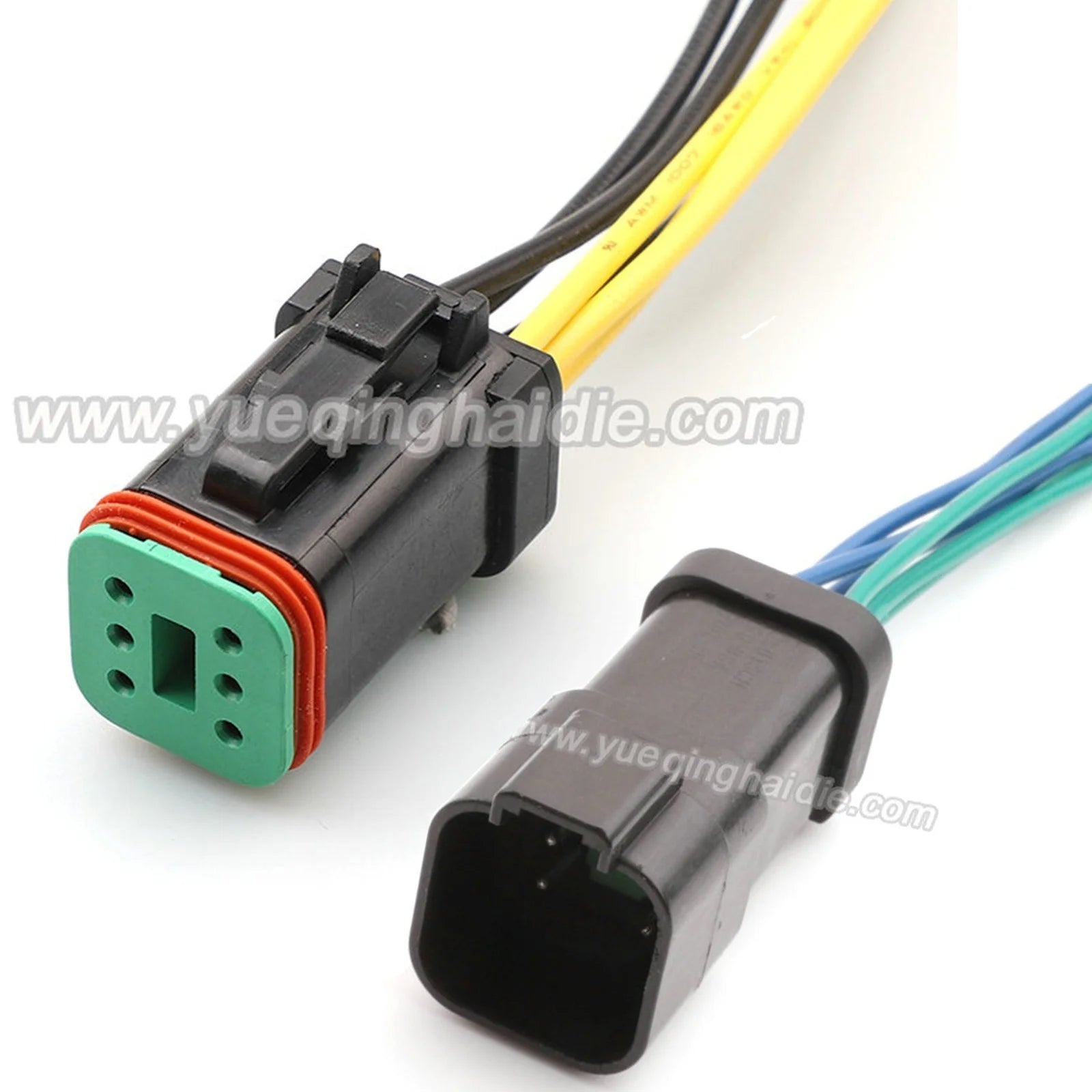 6 Pin Automotive 1.6mm Male Female Waterproof Connector Wire harness plug DT04-6P-C017 DT06-6S-C017 Black