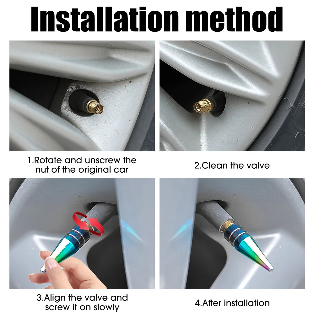 Car Tyre Pressure Indicator Valve Gauge Indicator Alarm Monitoring Bonnet Sensor Automotive External Valve Detection Monitor