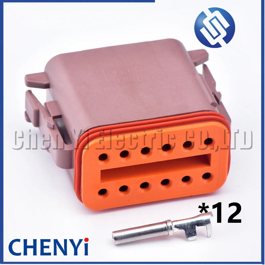 12 Pin Waterproof Connector Plug DT06-12S DT04-12P DT06-12SB DT04-12PB DT06-12SC DT04-12PC DT06-12SD DT04-12PD with Pins