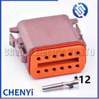 12 Pin Waterproof Connector Plug DT06-12S DT04-12P DT06-12SB DT04-12PB DT06-12SC DT04-12PC DT06-12SD DT04-12PD with Pins