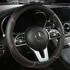 38 Cm/15 Inches Universal Car Faux Leather Steering Wheel Cover Sweat-absorbent And Breathable Handle Interior Upgrade New Amagi