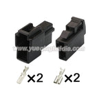 2PIN Electrical Connector Unsealed 6.3mm Series Male Female Connectors Wiring Harness Cable Socket 7122-2820 6070-2481
