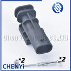 2 Pin female male Auto Waterproof Connector fuel flap plug number plate light plug 13806231 F495100 For Ford Ranger F150