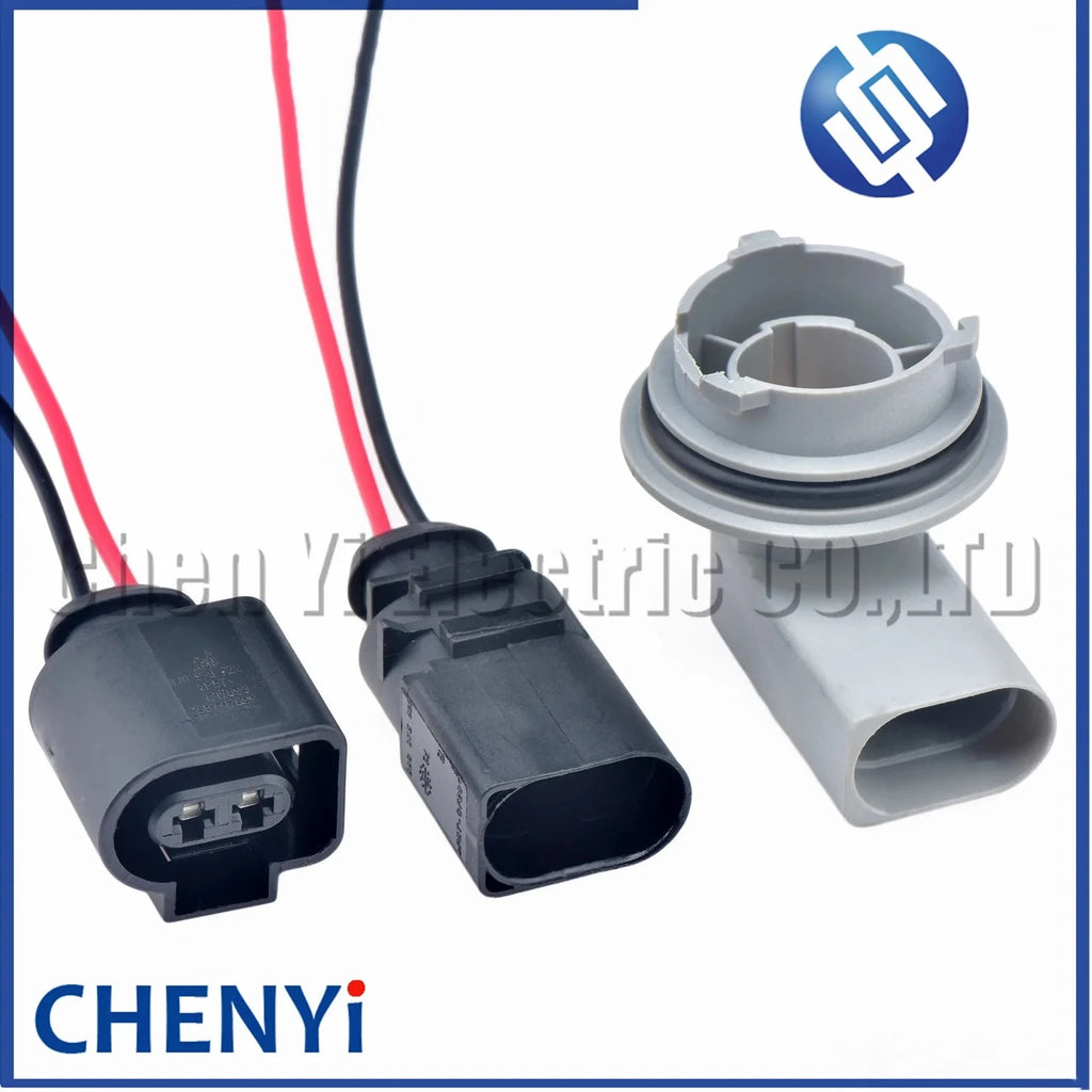 2 Pin Auto connector Turn Signal Light 1156 Bulb Socket Light Lamp  Holder Wire harness plug 1H0953123F 1J0973722 8B0973822