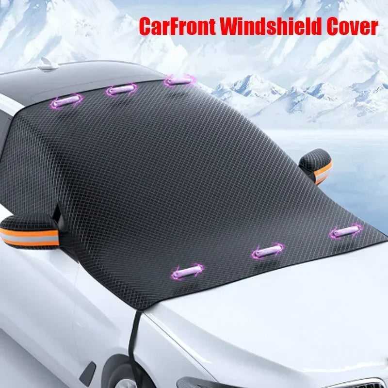 Car Windshield Snow Cover, Frost-Proof & Anti-Freezing Windshield Cover for Winter, Car Window Cover, Winter Car Cover Amagi