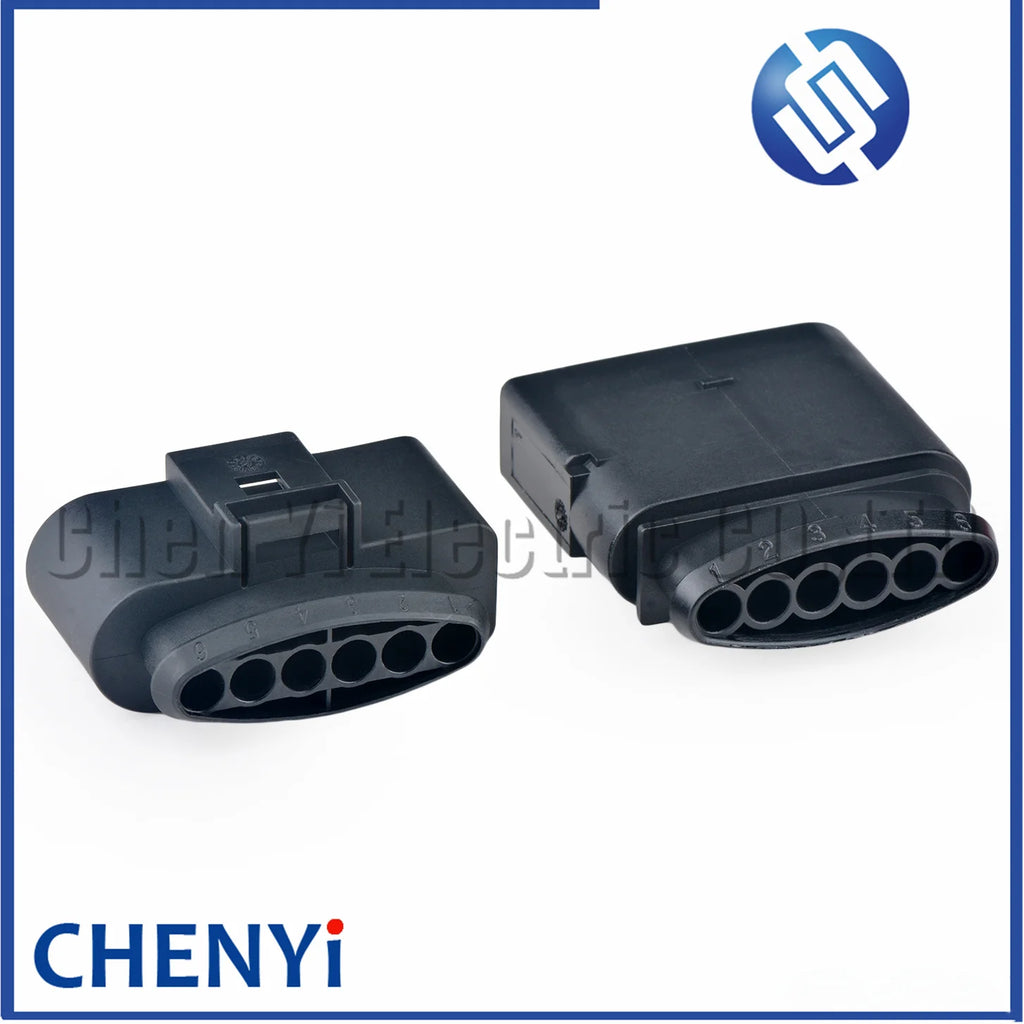 6 Pin 3.5mm female or male auto waterproof cable electrical pump connector ignition coil wire harness plug 1J0973726 1J0 973 726