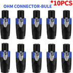 Professional NL4FC Speakon 4Pin Audio XLR Connector with Ohm Head and Solder-Free Amplifier Terminal for Superior Sound Quality
