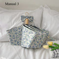 Flower Windproof Fully Automatic Sunshade Umbrella, UV Resistant Women's Folding Dual Purpose Umbrella, Wind and Rain Res Amagi