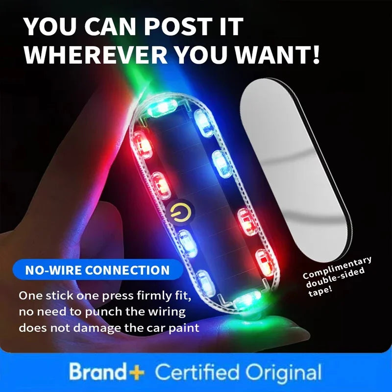 HL Motorcycle Car Light Solar Powered Simulated Dummy Alarm Wireless Warning Anti-Theft Caution Lamp LED Light Flashing Mode