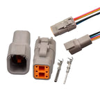 DTM06-6S Car connector DTM04-6P waterproof connector Male and female excavator wiring harness 6-hole plug